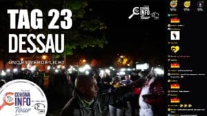 CORONA INFO Tour - Dessau | 2020-10-24 - Tag 23