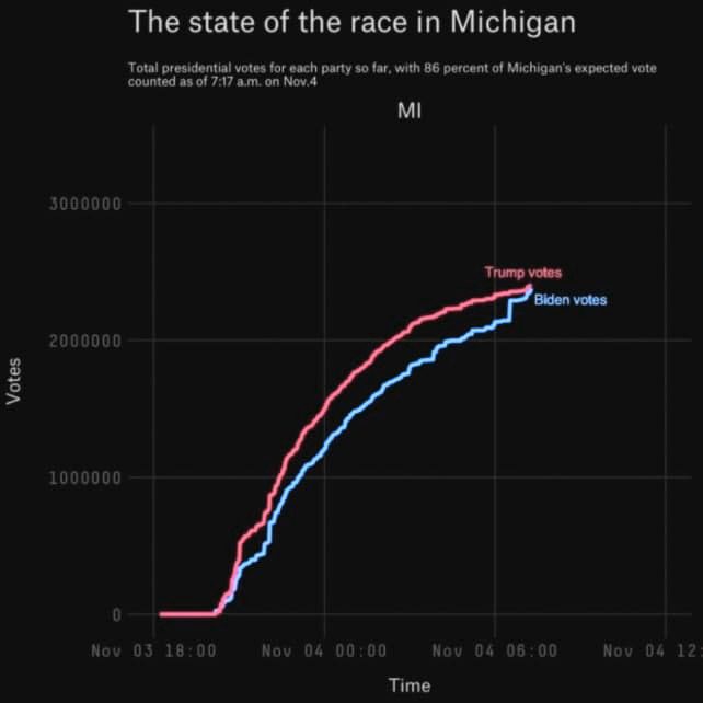 2020-11-04 - USA | WAHLEN - Präsidentschaftswahl 2020 - Michigan Beeinflussung ?