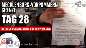 CORONA INFO Tour – Grenze MV | 2020-11-10 – Tag 28 – RA Ralf Ludwig – Ausweisung