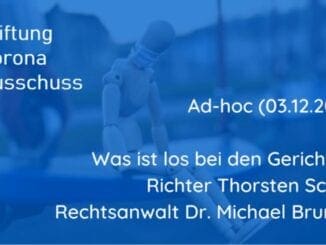 Corona-Ausschuß | Ad-hoc 2 - Richter Thorsten Schleif und RA Dr. Michael Brunner