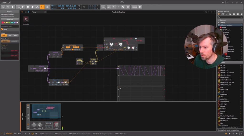 BITWIG | Poly Grid - Tutorial - Deterministic Melodies & Rythms