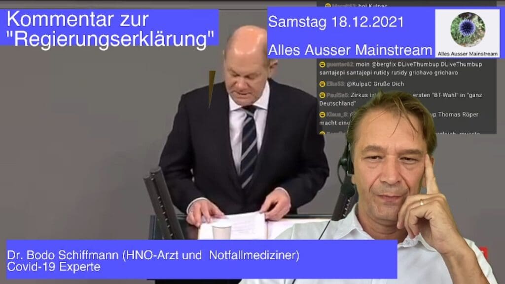 CORONA – Dr. Bodo Schiffmann | SERIE – 2021-12-18 – Boschimo des Tages - Kommentar zur Regierungserklärung