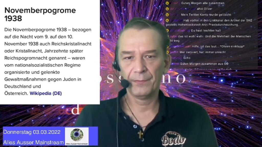 CORONA – Dr. Bodo Schiffmann | SERIE – 2022-03-03 – Boschimo des Tages