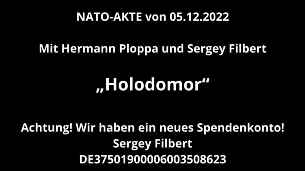 NATO Untersuchungsausschuss | SITZUNG 17 – Hungerkatastrophe Holodomor in der Ukraine - War es ein Völkermord?