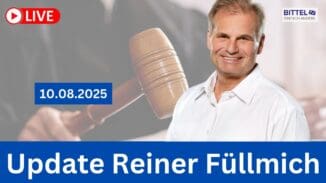 Reiner Fuellmich | 2025-08-10 – UPDATE – Live per Telefon zugeschaltet – Geschichte des Haftbefehls und der Entführung, BKA
