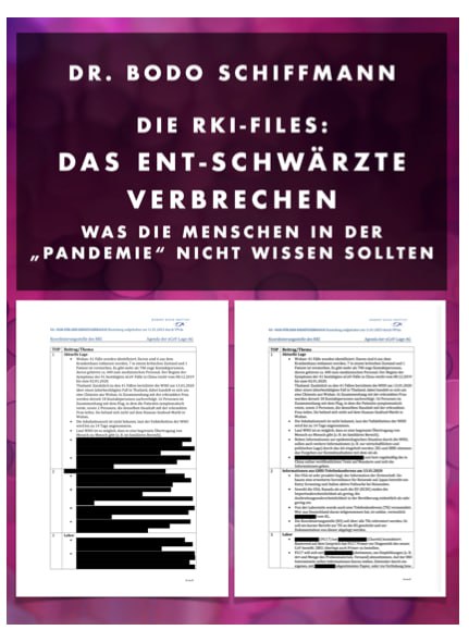E-Book „Die RKI-Files – Das ent-schwärzte Verbrechen“