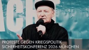 Eugen Drewermann | 2026-02-14 - Rede bei Protesten gegen Kriegspolitik Sicherheitskonferenz 2026 München